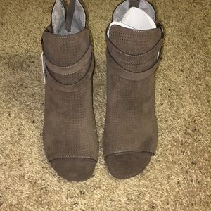 Brand new peep toe booties!